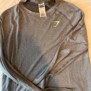 Grey Gym shark long sleeve